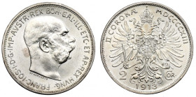 Austria-Hungary, 2 corona 1913