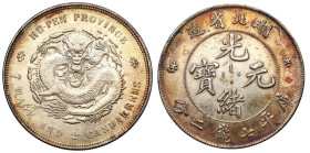China, Hupeh Province, Guangxu, Yuan w/d (1895-1907)