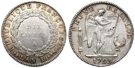France, 6 livres 1793