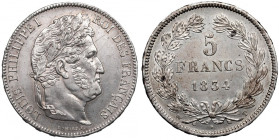 France, 5 francs 1834, Nantes