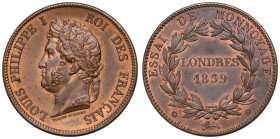 France, 10 centime 1839 - essai