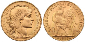 France, 20 francs 1911