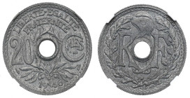 France, 20 centimes 1946 B - NGC MS64 MAX