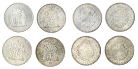 Francja, zestaw 50 franków 1975