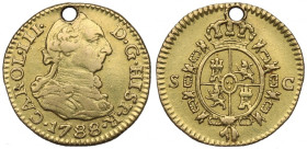 Spain, 1/2 escudo 1788