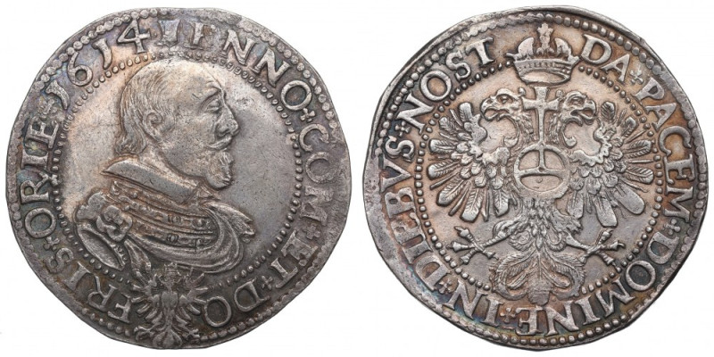 Germany, Eastern Friesland, Enno III, Thaler 1614 Bardzo ładny egzemplarz rzadki...