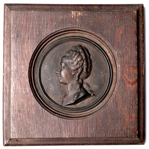 Francja, Medalion Maria Antonina - 1780 Nini Piękny medalion przedstawiający Mar...