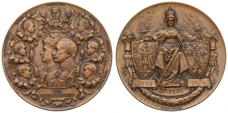 Germany, Medal silver jubillee 1906 Bardzo ładny egzemplarz rzadszego medalu jub...