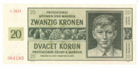 Czechy i Morawy, 20 koron 1944