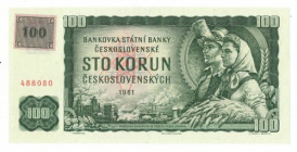 Czechoslovakia, 100 korun 1961 SPECIMEN