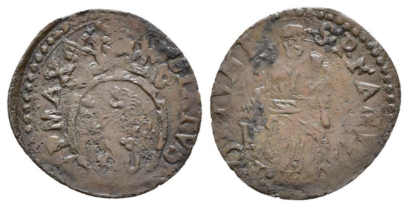 Fano - Stato Pontificio - Sisto V (1585-1590) - Quattrino - CNI 67 - Ae

BB 
...