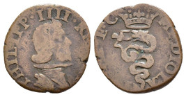 Milano - Filippo IV (1621-1665) Quattrino - Ae - Gr.2,33