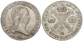 Ducato di Milano e Mantova - 1 Crocione 1796 - Francesco II d'Asburgo Lorena (1792 - 1800) - Ag. 872 - Gr. 29,31 - Gig# 13