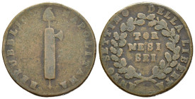 Napoli - Repubblica Napoletana - 6 Tornesi 1799 - Gr. 17,92 - Gig. 3