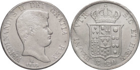 Napoli - Regno delle Due Sicilie - Ferdinando II di Borbone (1830-1859) - 120 grana 1833 I° tipo - Ag.