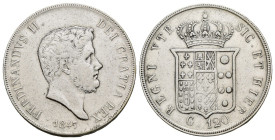 Napoli - Regno delle due Sicilie - Piastra 1847 da 120 grana - Ferdinando II di Borbone (1830-1859) - IV° tipo - Ag. 833 - Gig# 73
