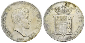Napoli - Regno delle due Sicilie - 1 Piastra 1848 - Ferdinando II (1830-1859) - IV° tipo - Ag. 833 - Gig# 76