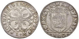 Venezia - Giovanni Bembo (1615-1618) Scudo della Croce - Sigle IM (Jacopo da Molin) - Zub-Luciani 110.6 - Ag - Gr.31,49