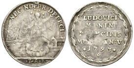 Venezia - 1 Osella 1793 - Ludovico Manin (1789 - 1797) - anno V - Ag. - Gr. 9,44 - Paolucci# 276