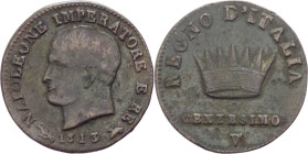 Venezia -  Napoleone I (1805 -1814) - 1 centesimo 1813 - Gig.247/A - Ae