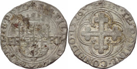 Emanuele Filiberto (1553-1580) - Bianco o Quattro Soldi 1576 - MIR 520ac  - Mi - gr. 4,8 - NON COMUNE (NC)