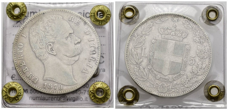 Umberto I (1878-1900) - 5 lire 1879- Zecca di Roma - Ag. - Gig.24

BB

SPEDI...