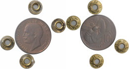Regno d'Italia - 10 Centesimi 1924 - Vittorio Emanuele III (1900-1943) - Ape - zecca di Roma - Cu - Gig. 233 - perizia Raponi