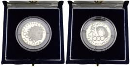 1000 lire 1996 - celebrative della 26° olimpiade di Atlanta - Ag. - in cofanetto originale