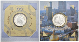 1000 lire 1996 - celebrative della 26° olimpiade di Atlanta - Ag. - in confezione originale