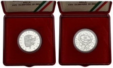 500 lire 1988 celebrativa della 24° Olimpiade di Seol - Ag. - in confezione originale