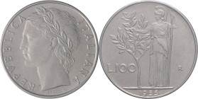 Repubblica Italiana - 100 lire Minerva 1966 - Ac.