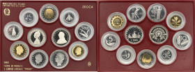 Italia - serie da 11 valori in Lire 1985 - in confezione originale