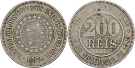 Brasile - Repubblica degli Stati Uniti del Brasile (1889-1967) - 200 reis 1897 - KM# 493 - Cu/Ni