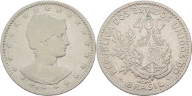 Brasile - Repubblica degli Stati Uniti del Brasile (1889-1967) - 400 reis 1901 - KM# 505 - Cu/Ni
