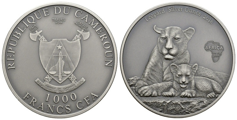 Camerun - 1000 Francs CFA 2018 - 1 OZ Ag. 999

FDC

SPEDIZIONE IN TUTTO IL M...