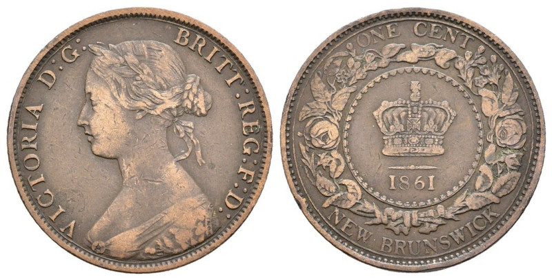 Canada (New Brunswick) - 1 Centesimo 1861 - Victoria (1855-1901) - KM# 6

MB+/...