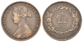 Canada (New Brunswick) - 1 Centesimo 1861 - Victoria (1855-1901) - KM# 6