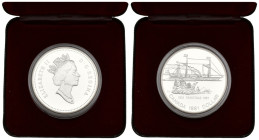 Canada - Elisabetta II (1952-2022) - 1 dollaro 1991 "S.S. Frontenac" - Ag - KM# 179 - in cofanetto originale