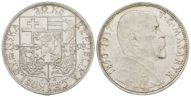 Cecoslovacchia - 20 Korun 1937 - Presidente Masaryk - Ag. 700 - KM# 18