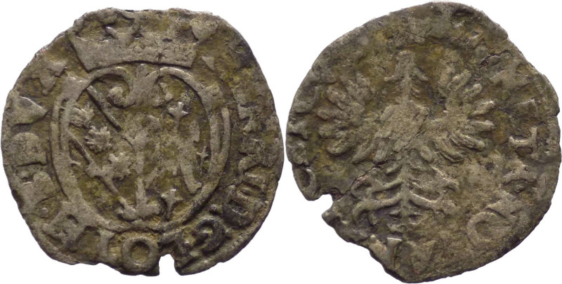 Francia - Lorena - Heinrich (1608-1624) - 2 Denier anno illegibile - KM 13 - Ag...