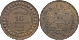 Tunisia - 10 centimes 1904 - Ae - KM 229