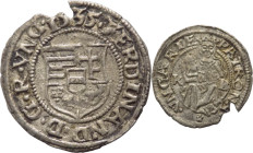 Ungheria - Ferdinando I (1526-1564) - 1 Denaro 1535 - Huszar 935 - Ag - gr. 0,45