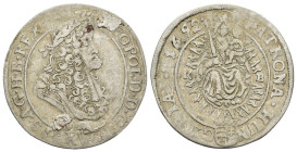 Ungheria - 15 Krajczár 1692 - Leopoldo I (1657-1705) - Ag. - Gr. 5,86 - ÉH# 1064a
