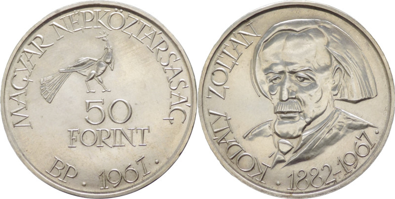 Ungheria - repubblica popolare (1949-1989) - 50 forint 1967 "Zoltán Kodály" - KM...