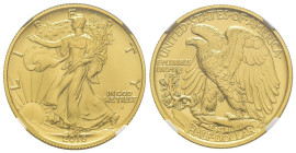 Stati Uniti d'America (1776-oggi) - 1/2 dollaro (1/2 Oz) 2016 "Walking Liberty - 100th Anniversary"  - Zecca di West Point (W) - Early Releases - Au -...