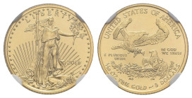 Stati Uniti d'America (1776-oggi) - 5 dollari (1/10 Oz) "Gold Eagle - 30th Anniversary" 2016 - Chicago Cubs 2016 World Series Champions - Early releas...
