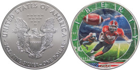 Stati Uniti d'America (1776-oggi) - 1 dollaro American Silver Eagle 2020 - American Football - 1 Oz. Ag .999