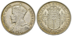 Rodesia (Zimbabwe) - ½ Corona 1932 - Giorgio V (1923-1936) - Ag. 925 - KM# 5