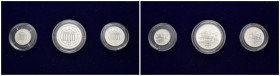 Trittico composto da valori da 1 ECU, 5 ECU,10 ECU anno 1984, - Ag. 925 -  Unione Paneuropea - in cofanetto e capsula