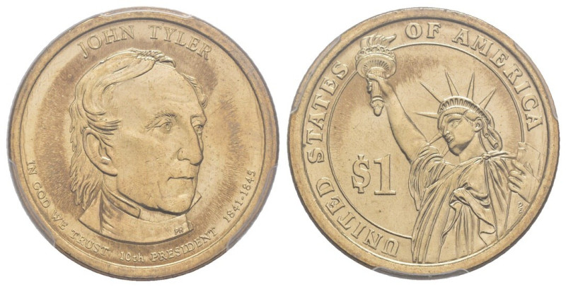 Stati Uniti d'America (1776-oggi) - 1 dollaro 2009 "John Tyler" - Descrizione de...